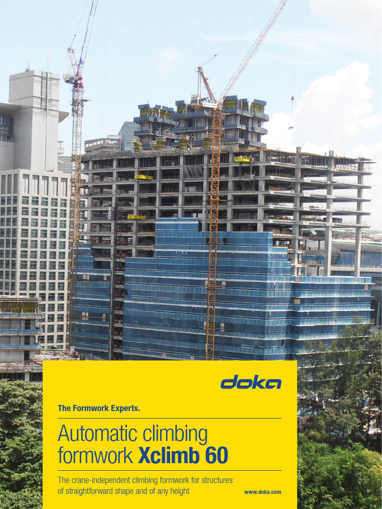 Automatic Climbing Formwork Xclimb 60 | PDF | Crane (Machine)