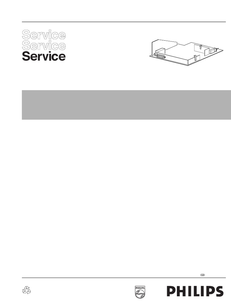 Philips L7.2E TV Service Manual | PDF | Electricity | Computer Engineering