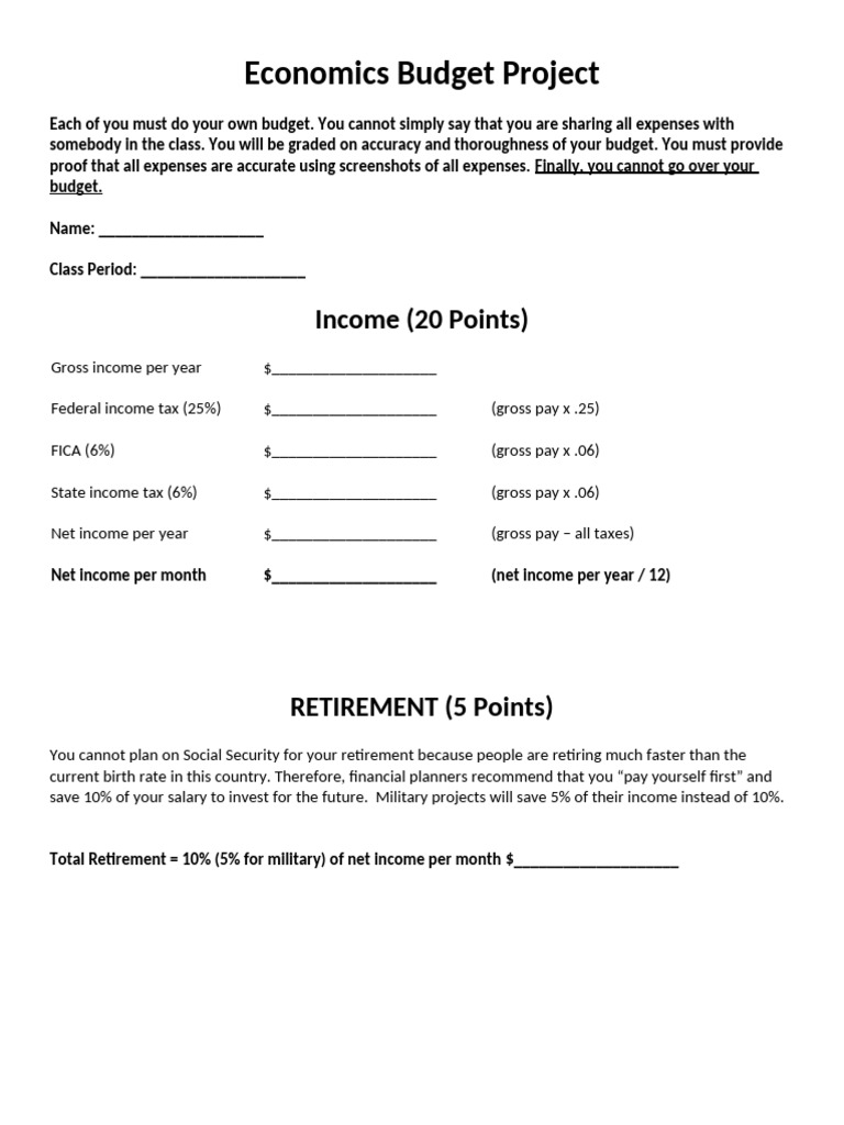Comprehensive Personal Budget Guide | PDF | Menu | Grocery Store