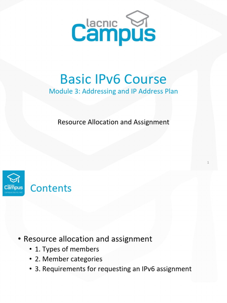 IPv6 Addressing and Resource Allocation Guide | PDF | I Pv6 | Ip Address