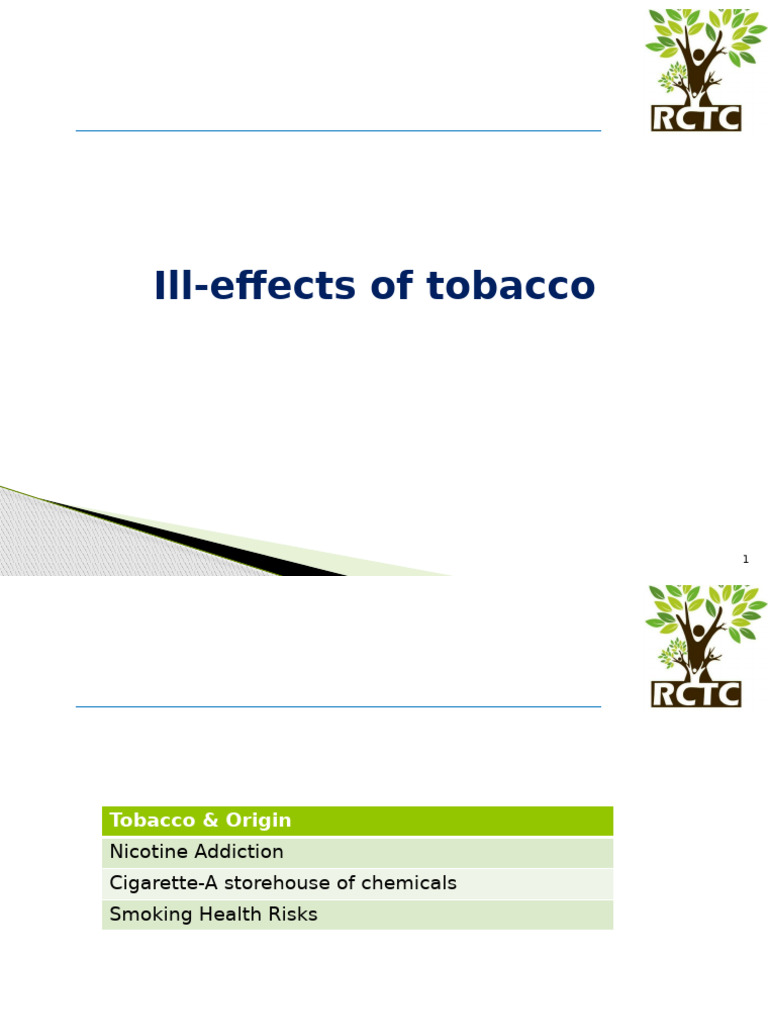 Ill Effects of Tobacco | PDF