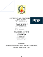 CCE - Teachers Manual English STD 7
