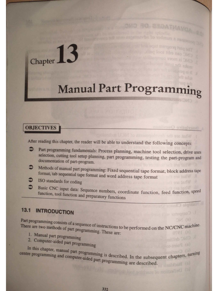 Stu - Manual Part Programming | PDF
