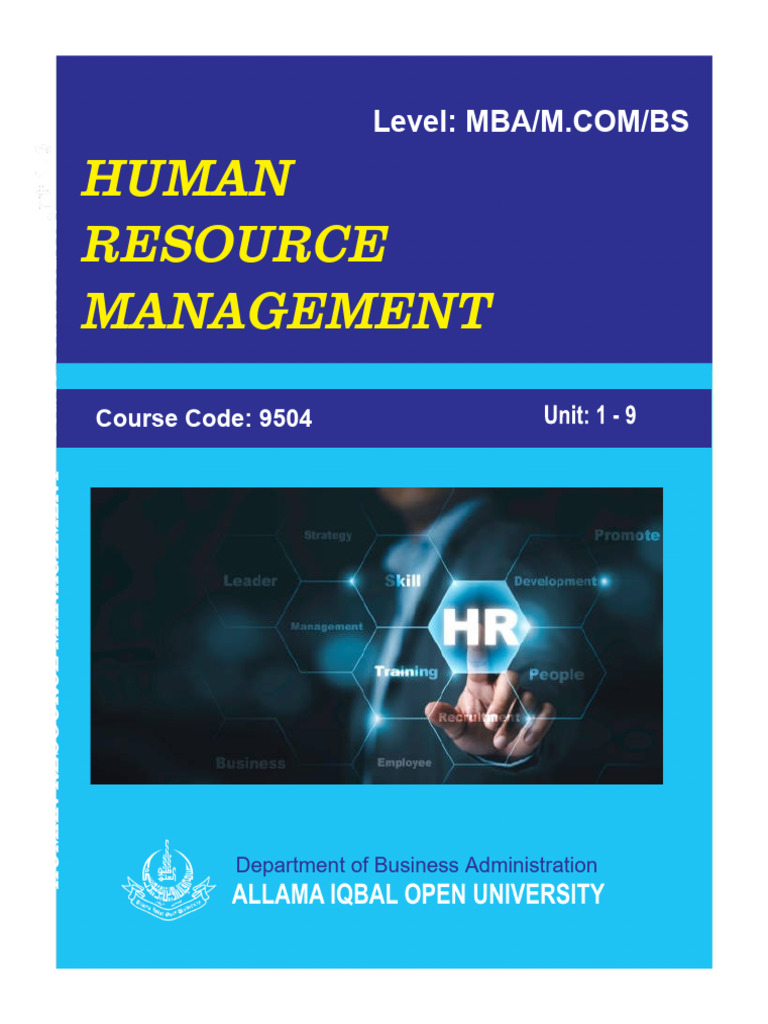 Human Resource Management Study Guide | PDF | Human Resource Management ...