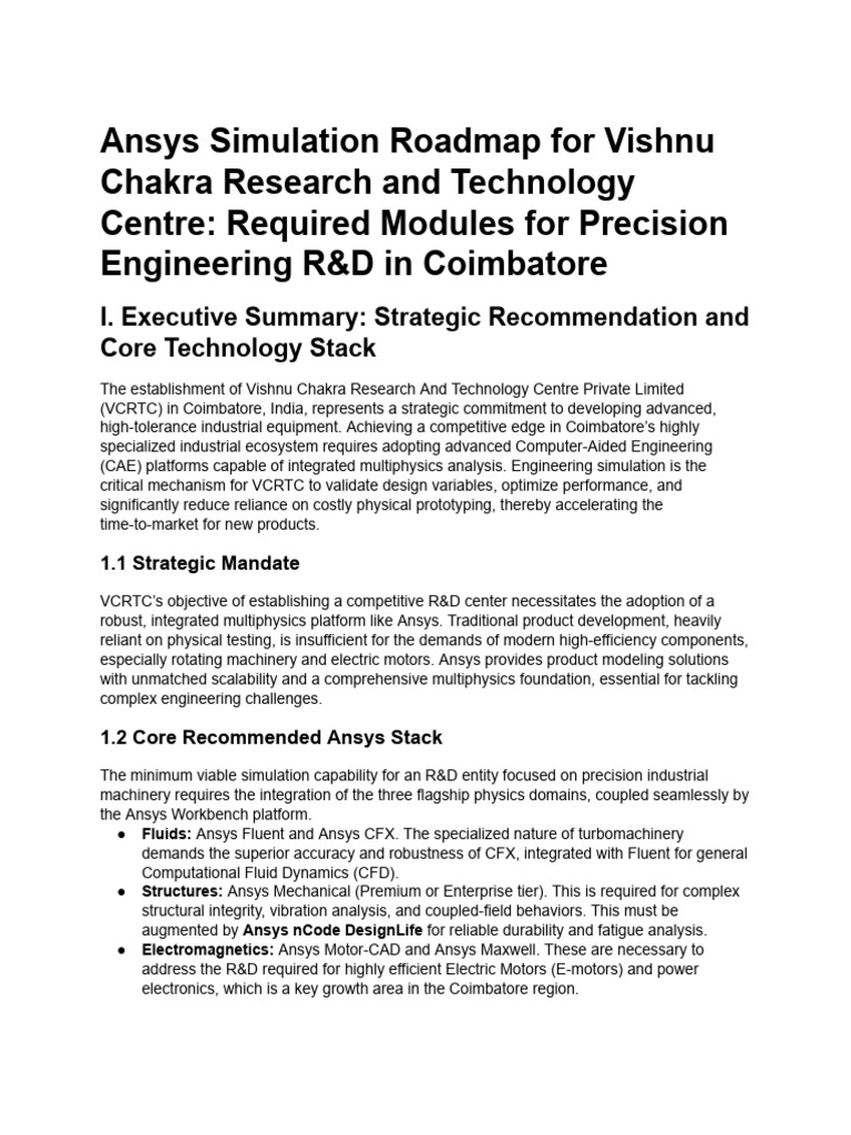 Ansys Modules For Vishnu Chakra R&D | PDF | Computational Fluid ...