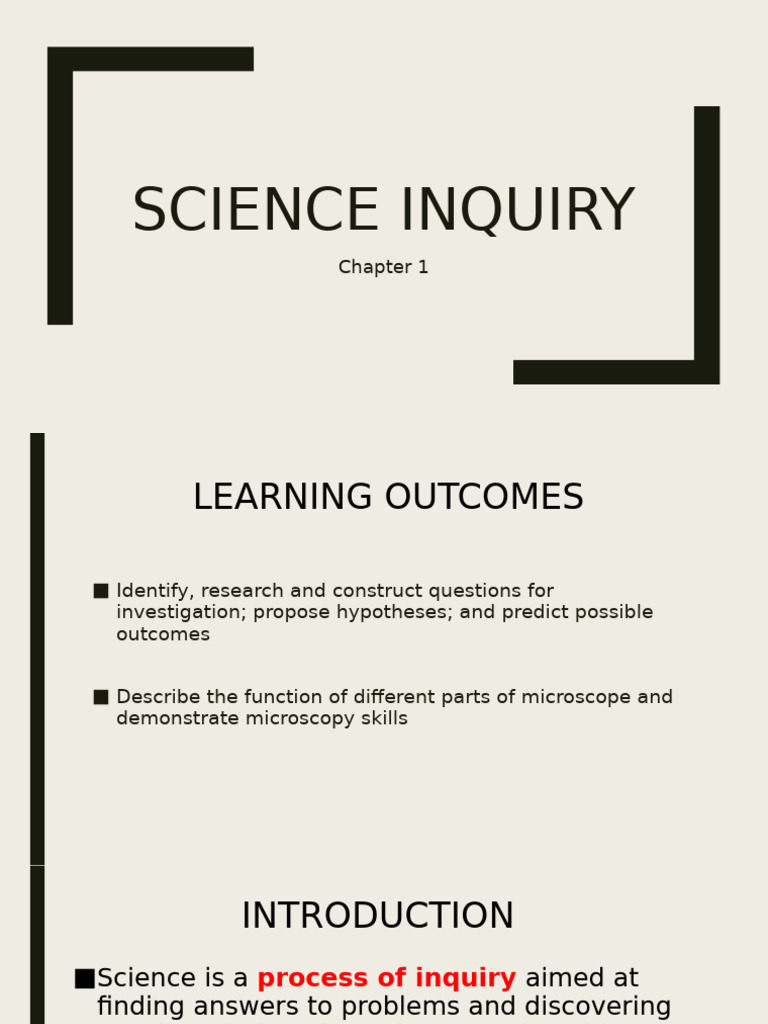 Science Inquiry: Hypotheses and Variables | PDF | Experiment | Accuracy ...
