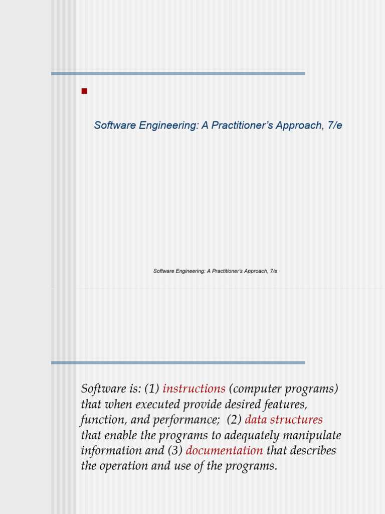 Software Engineering - Roger S. Pressman - PPT | PDF | Software ...