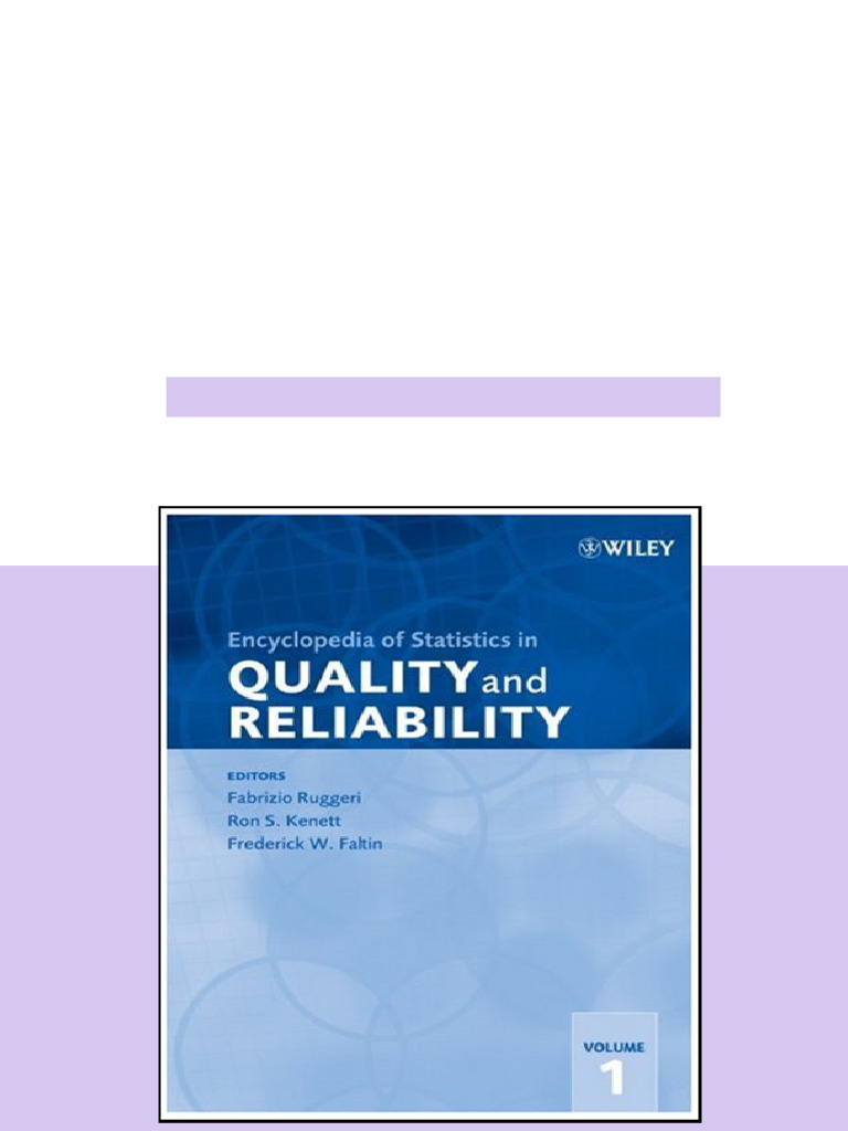 (Ebook) Encyclopedia of Statistics in Quality and Reliability by ...
