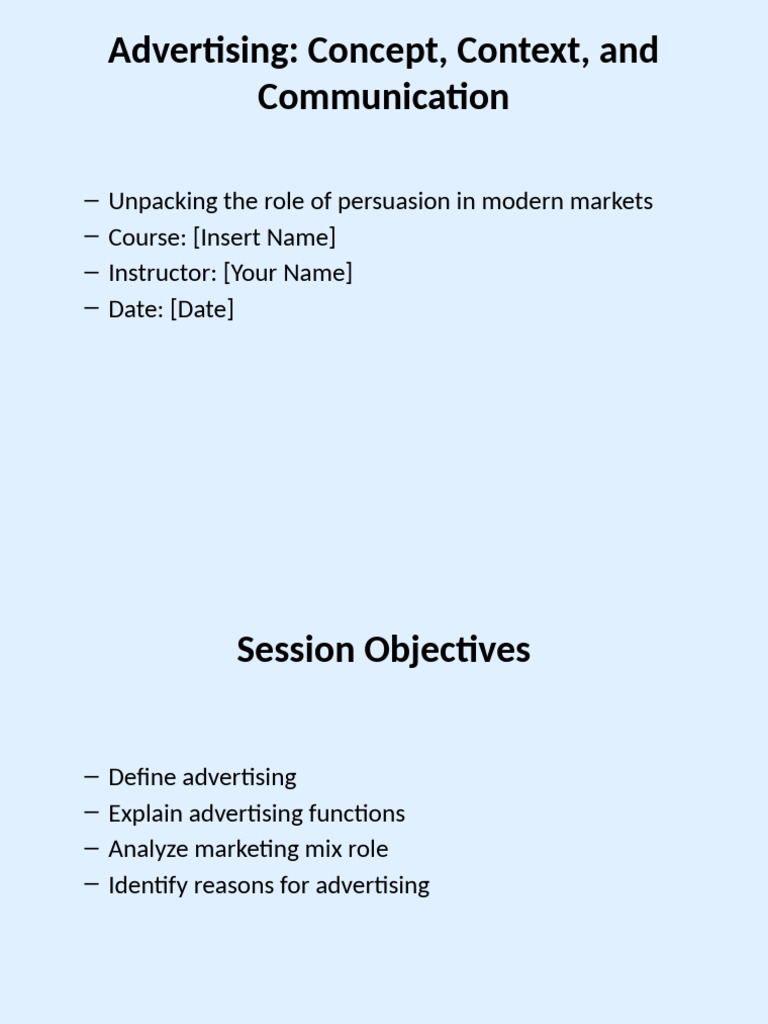 Understanding Advertising Functions and Roles | PDF