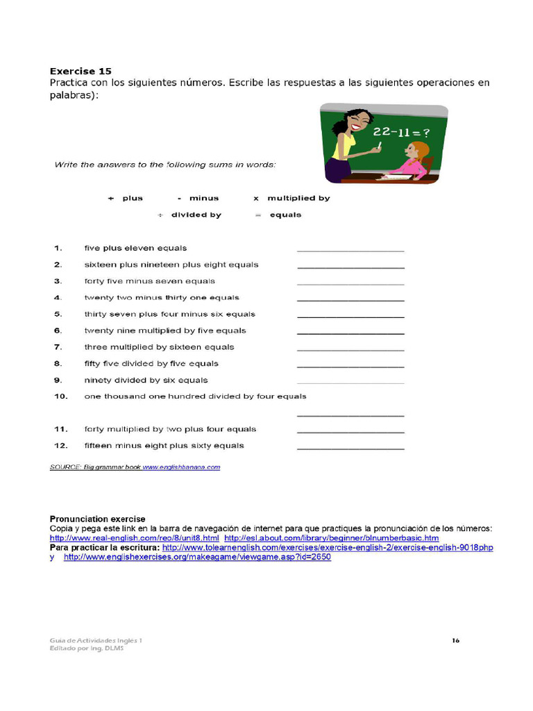 Ingles 1 Tema 1 Parte 4 | PDF