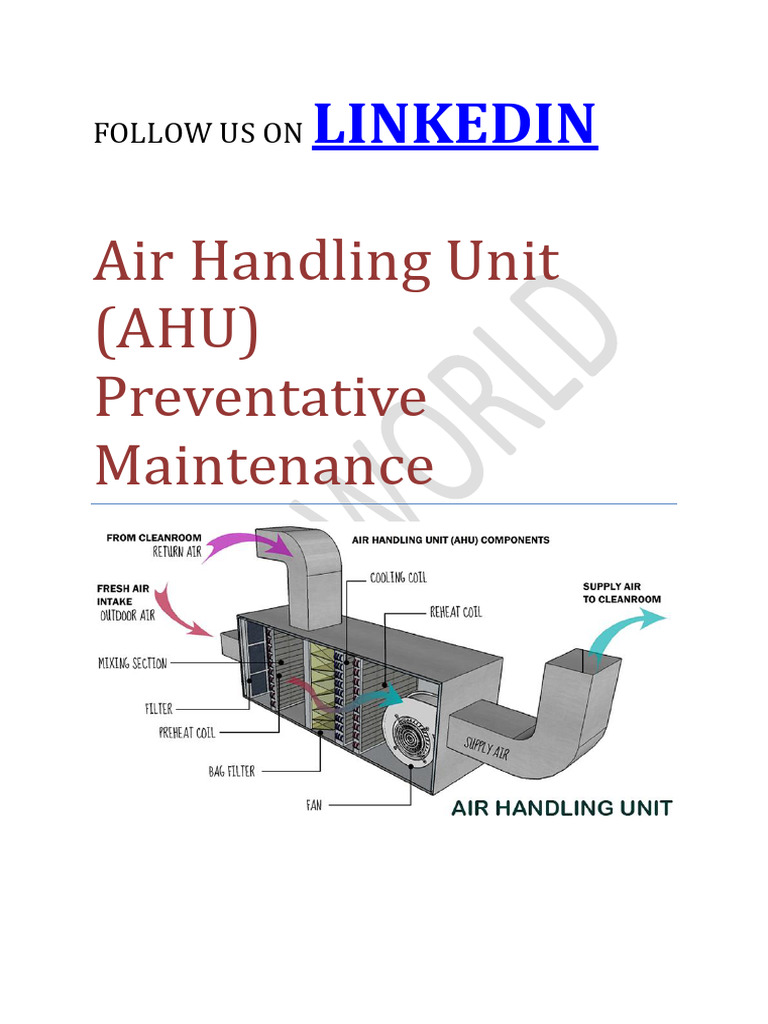 Air Handling Unit Maintenance Guide | PDF