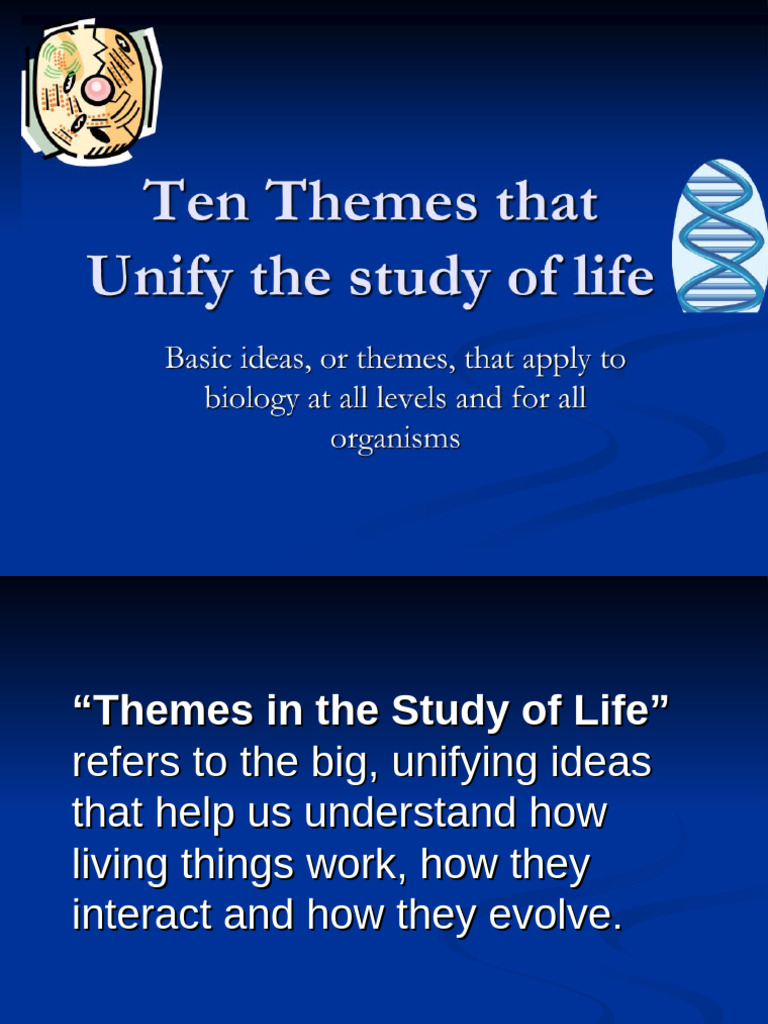 Themes in Life Science Explained | PDF | Biology | Evolution