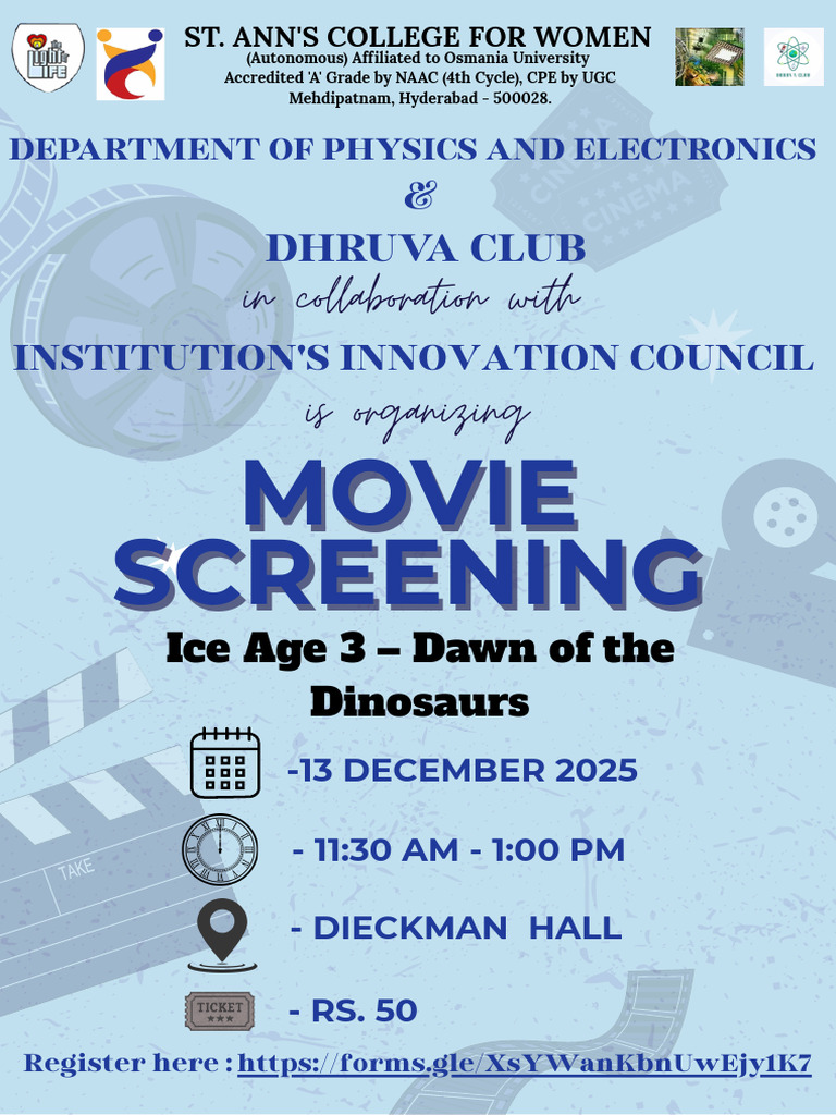 Ice Age 3 Screening at St. Ann's College | PDF