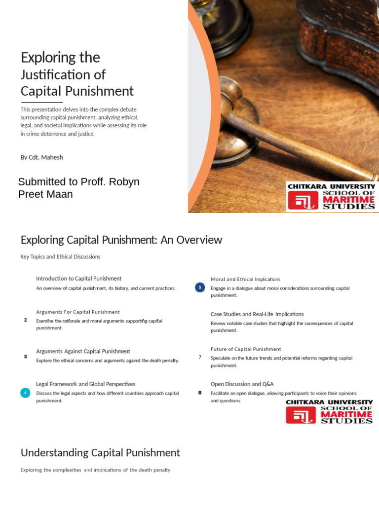Capital Punishment: Ethical Insights & Debates | PDF | Punishments ...