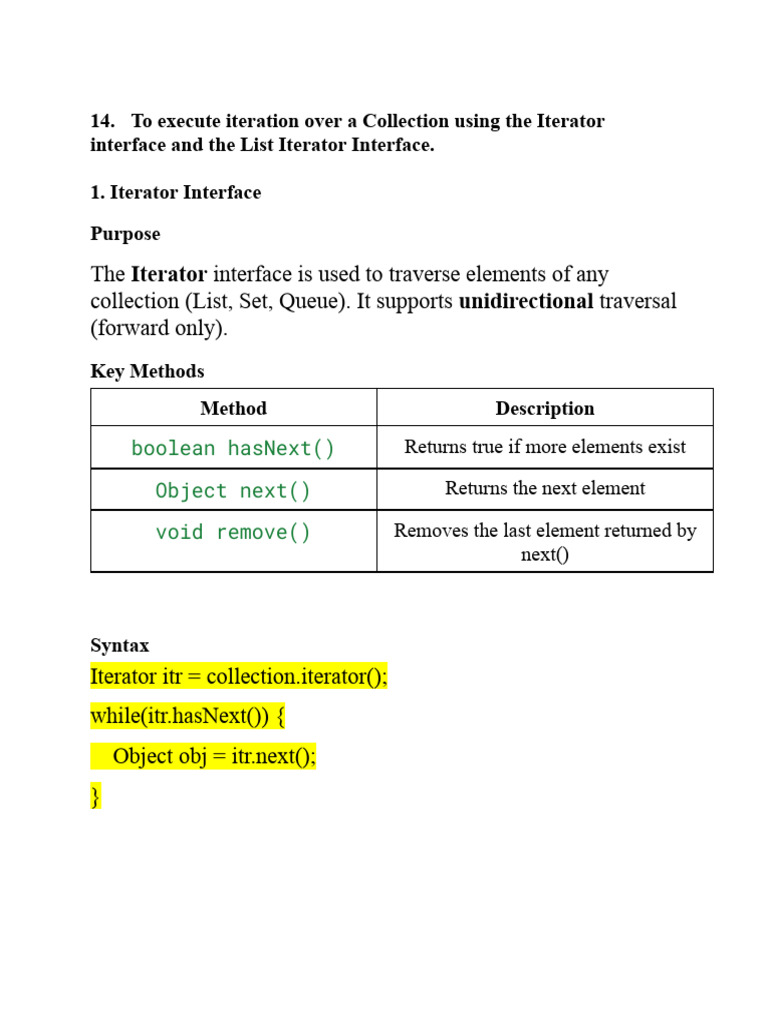 Java Collection Iterators and File Operations | PDF | Computer File ...