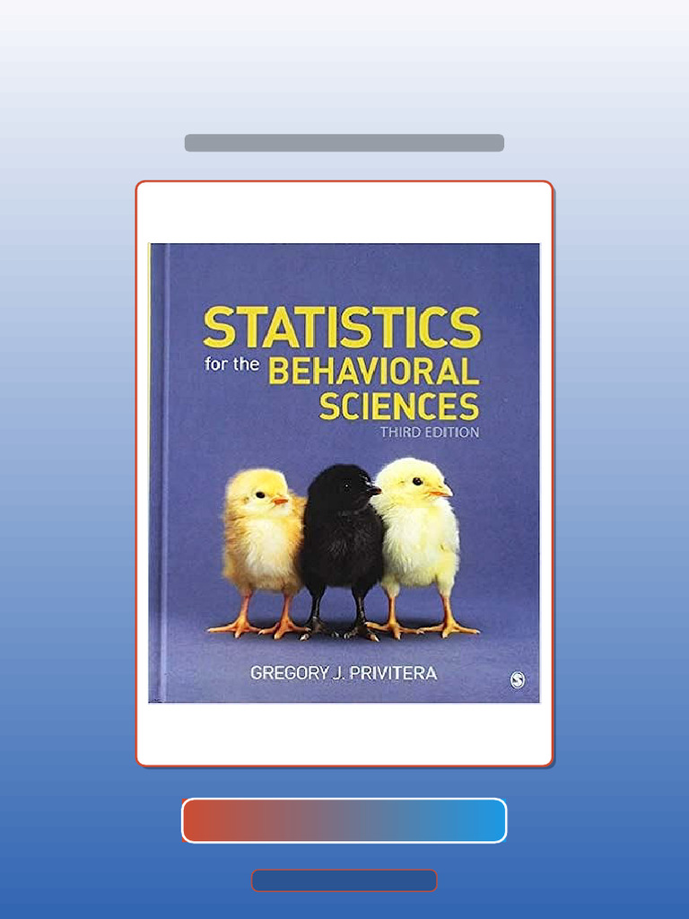 Statistics for the Behavioral Sciences Test Bank | PDF | Statistics ...