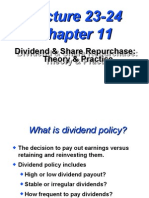 Dividend Policy and Share Repurchase