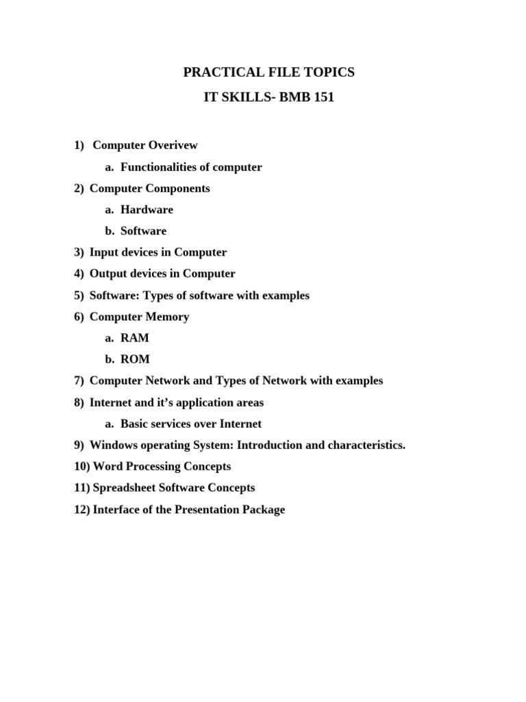 IT Skills: Computer Overview & Components | PDF