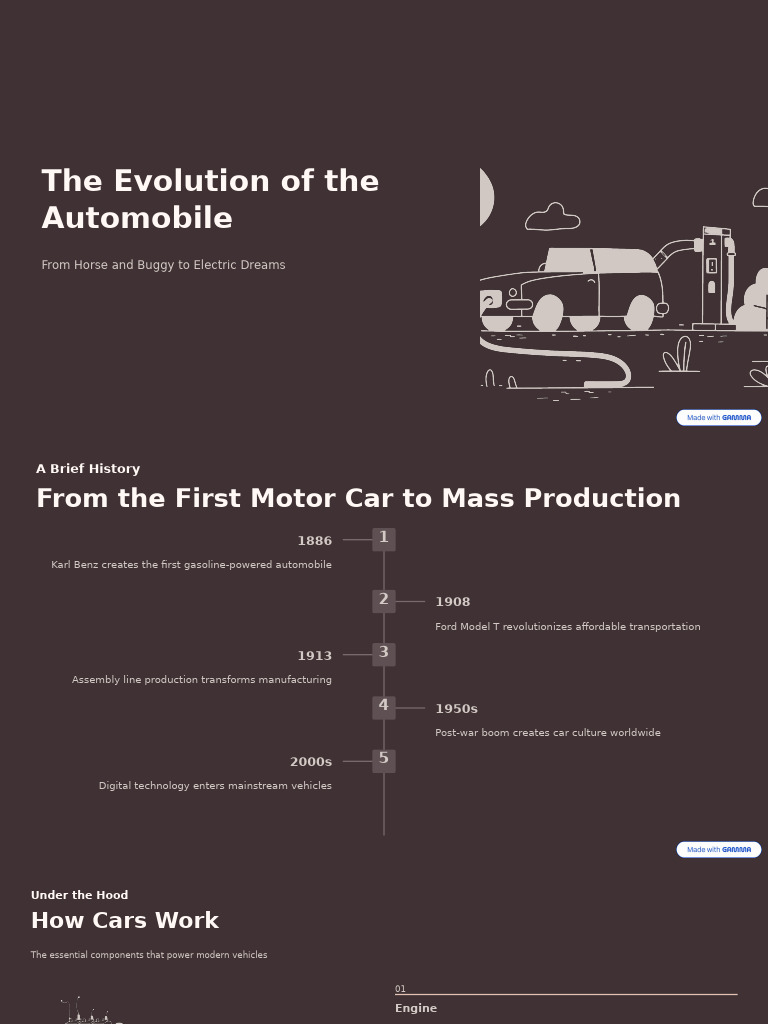 The Evolution of the Automobile | PDF | Electric Vehicle | Car