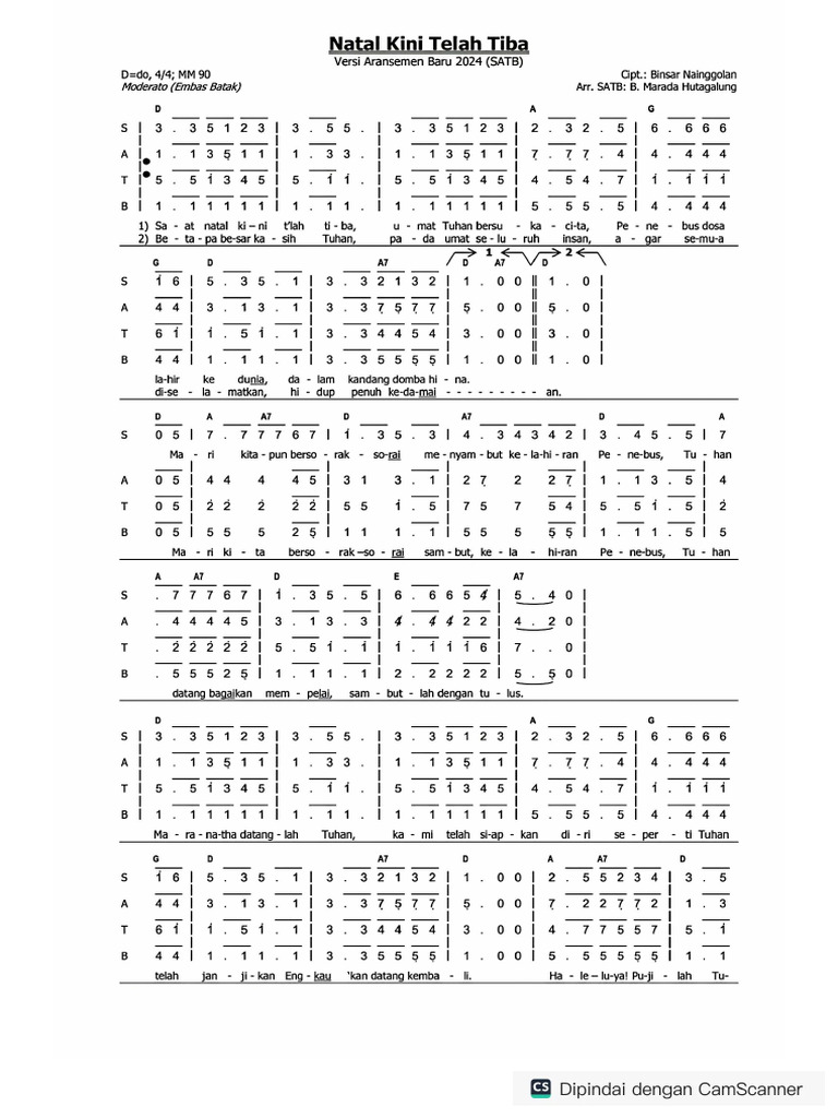 Natal Kini Telah Tiba | PDF