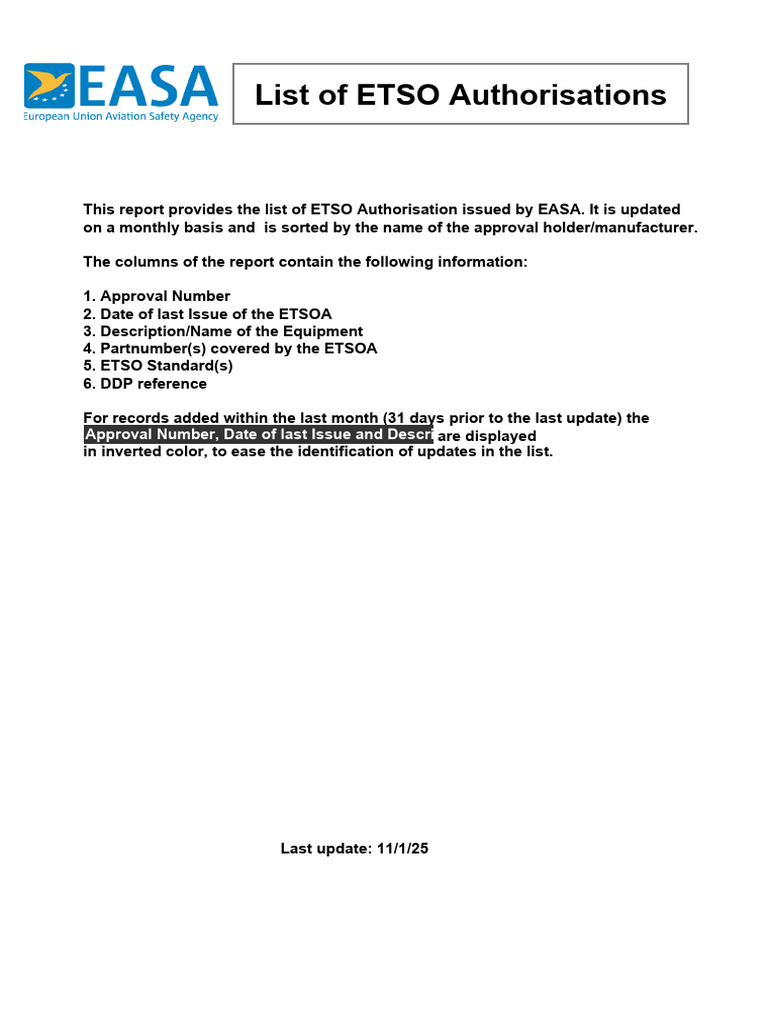 Etsoa Full List Suspended 0 | PDF | Aviation | Aviation Safety