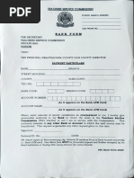 TSC Bank Form for Paypoint Change | PDF