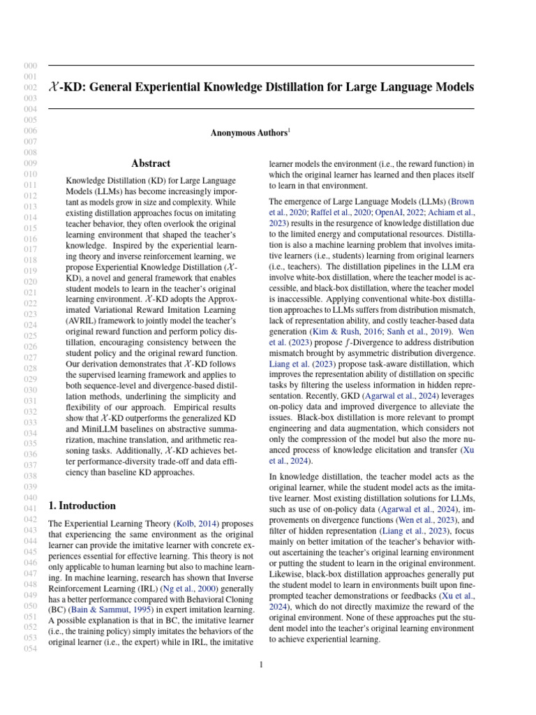 Experiential Knowledge Distillation for LLMs | PDF | Learning | Applied ...