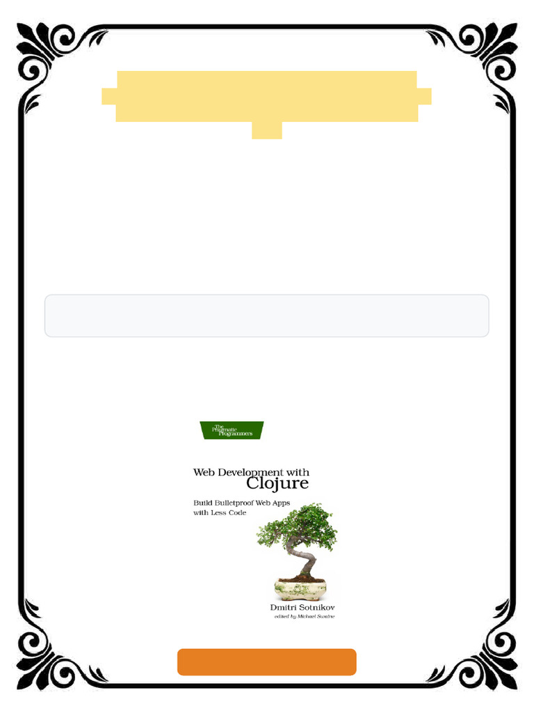 Web Development with Clojure Build Bulletproof Web Apps with Less Code ...