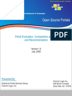 Comparitive Evaluation of Portals - Liferay, JBoss, Apache Jetspeed