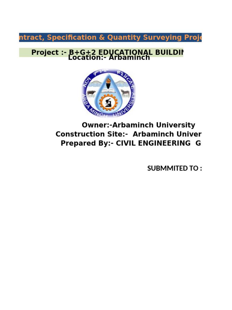 Quantity Surveying for Educational Building | PDF | Architectural ...