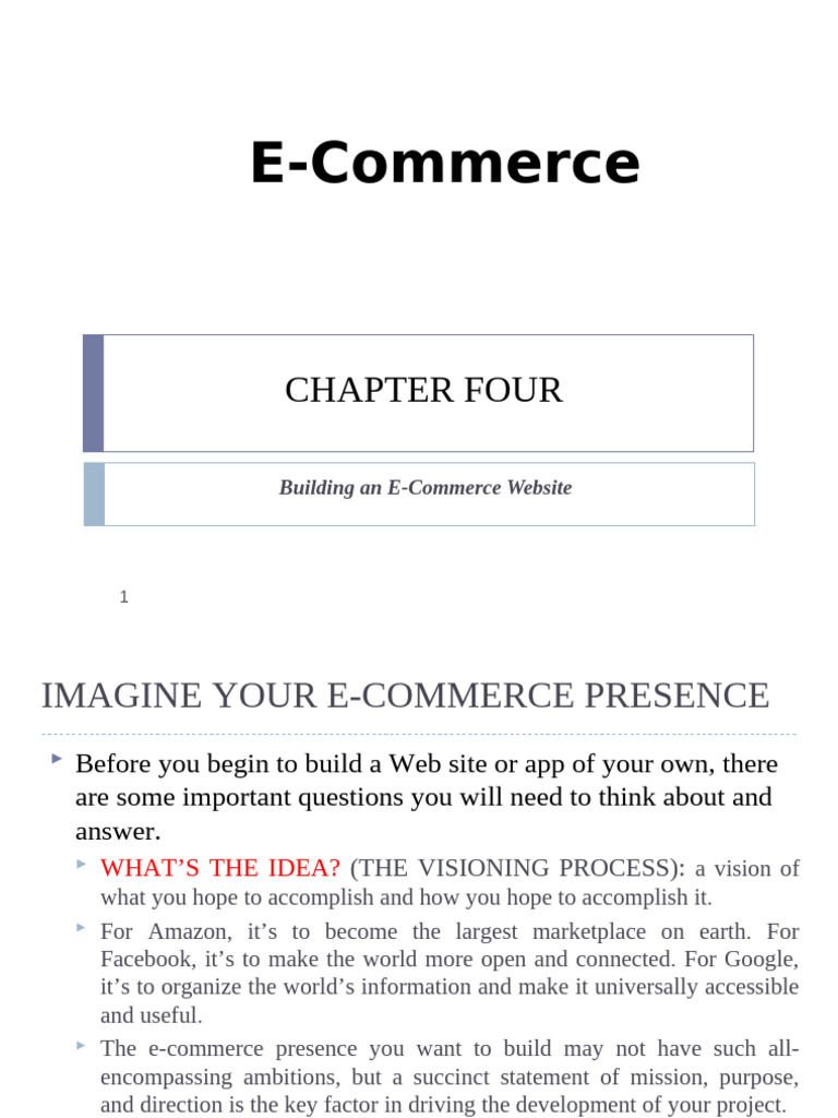 E-Commerce Website Development Guide | PDF | World Wide Web | Internet ...