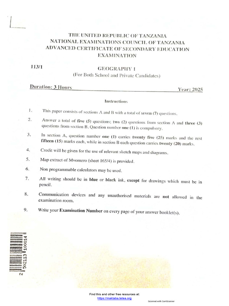 Free Resources At Maktaba Tetea PDF