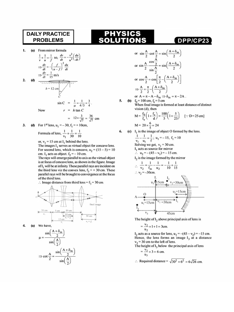 PW DPP NSEP | PDF