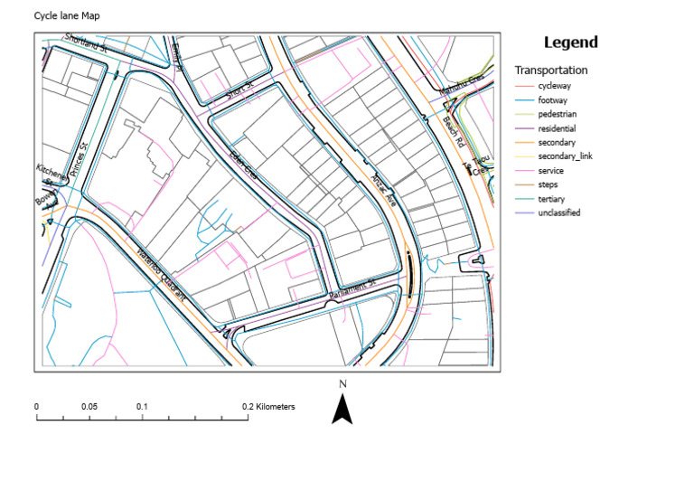 Kitchener Cycle Lane Map Guide | PDF | Transport Infrastructure | Transport