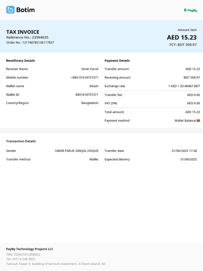 Tax Invoice and Fraud Warning Guide | PDF | Money | Wire Transfer