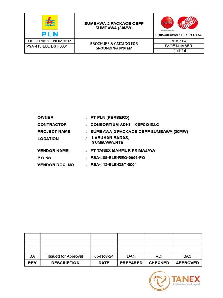 Sumbawa-2 GEPP Grounding System Catalog | PDF | Specification ...