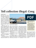 23.12.08.dh-Nice Toll Collection Illegal: Congress