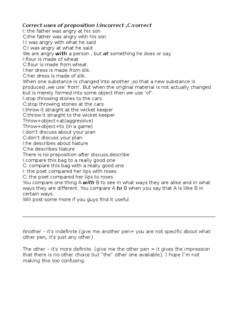 Important English Rules | PDF | Language Arts & Discipline