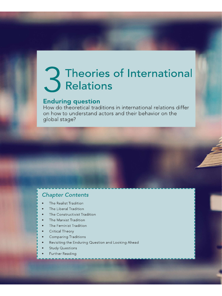 Chapter 3 of Introduction To International Relations, by Joseph Grieco ...