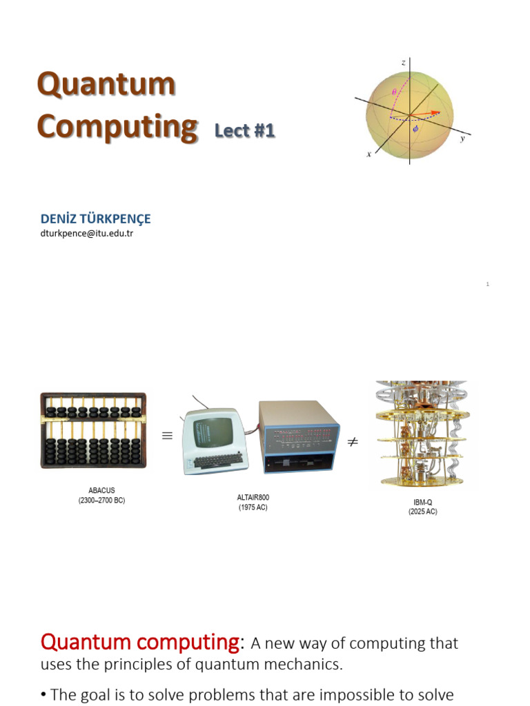 Introduction to Quantum Computing Concepts | PDF | Quantum Computing ...