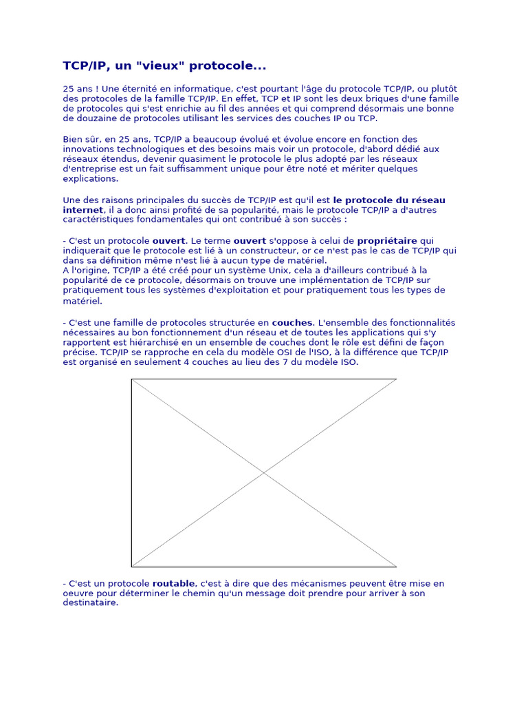 Évolution et Impact du Protocole TCP/IP | PDF | Suite des protocoles ...
