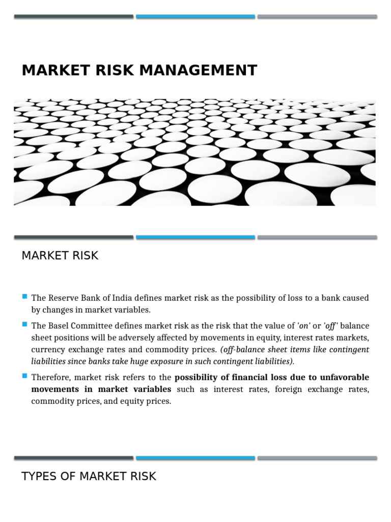 Understanding Market Risk Management | PDF | Financial Risk | Value At Risk