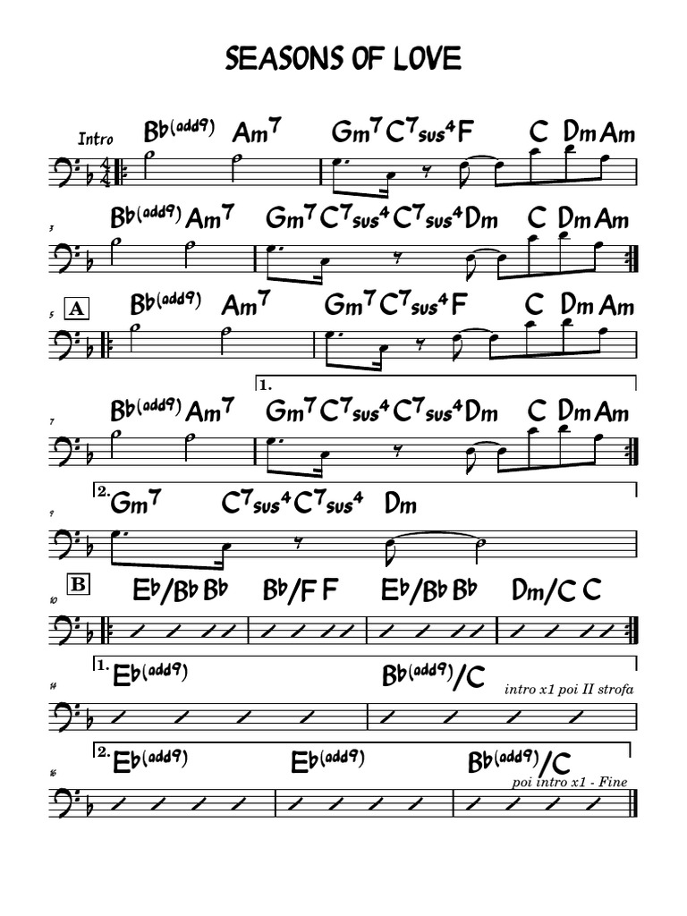 Seasons of Love | PDF