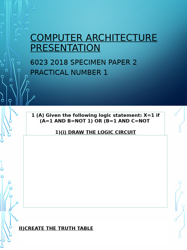 Computer Architecture Practical Guide | PDF