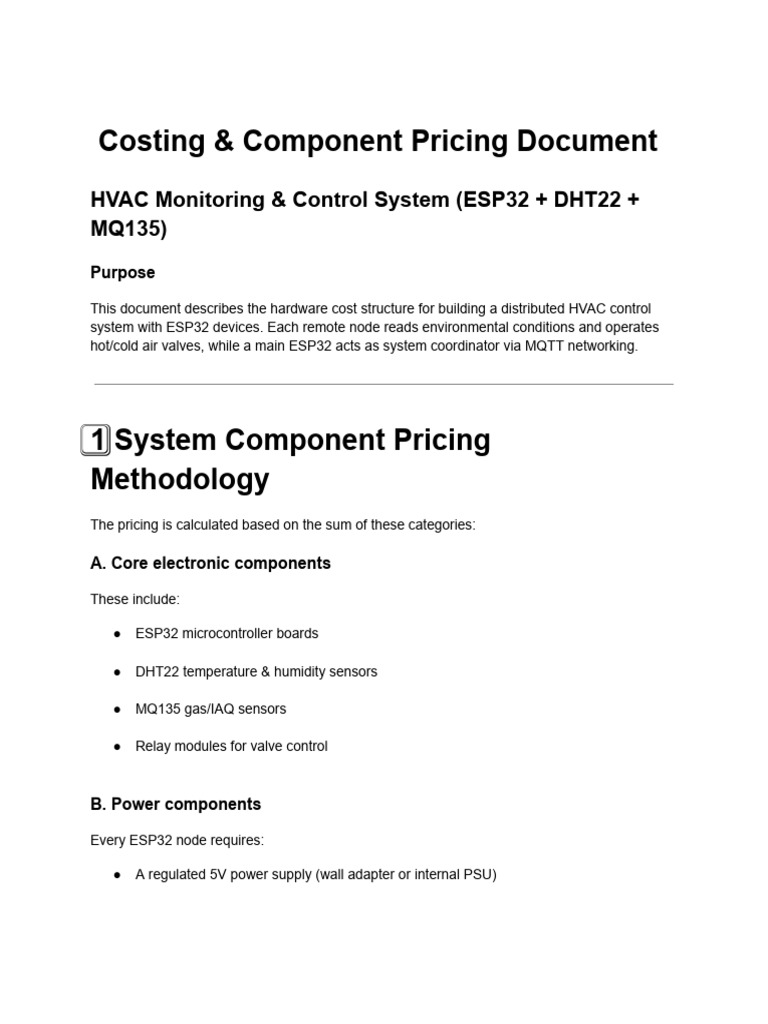 Costing & Component Pricing Document | PDF | Wi Fi | Computer Engineering
