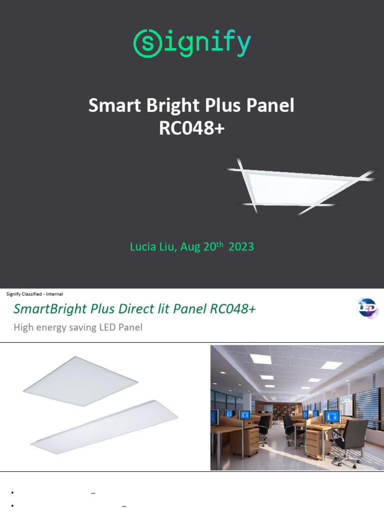 Smart Bright Plus LED Panel Features | PDF | Electric Power ...