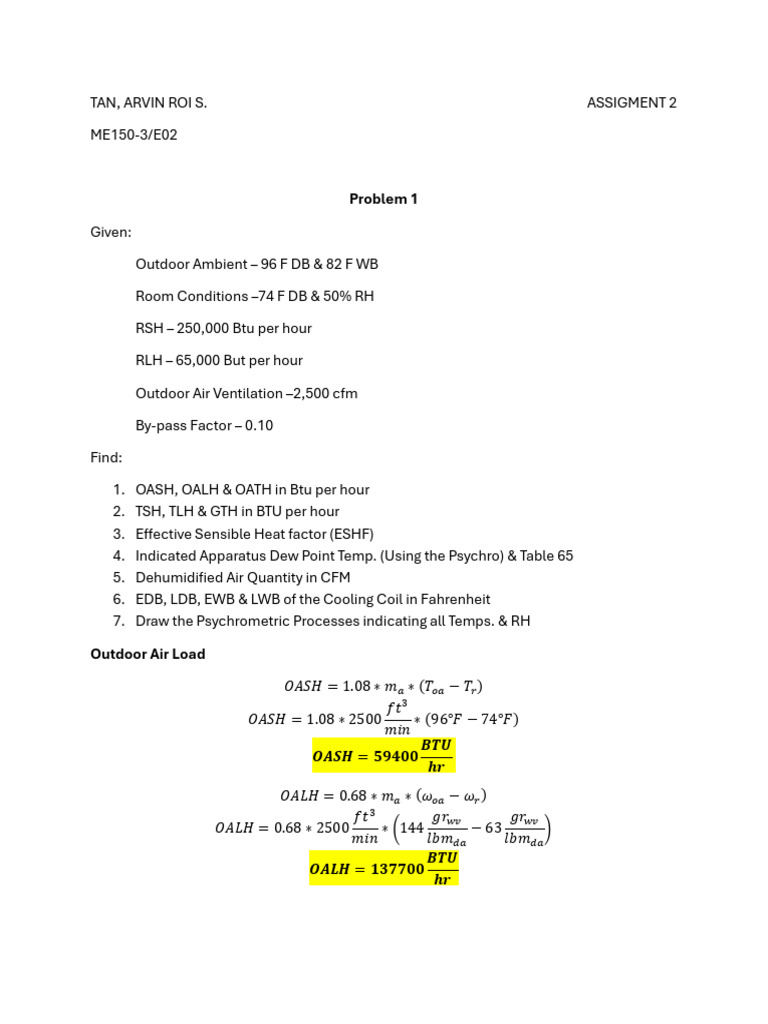 HVAC Load Calculations and Analysis | PDF | Air Conditioning ...