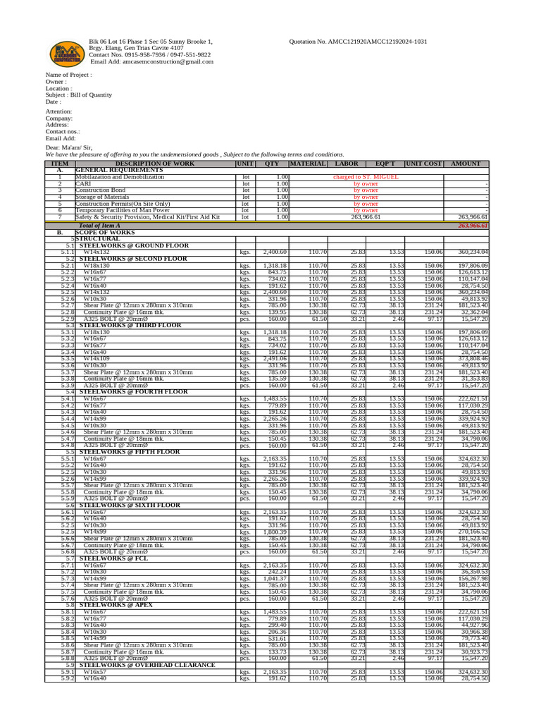 DLSU Elevator(Final for Quotation)_For Winning(AutoRecovered) | PDF ...
