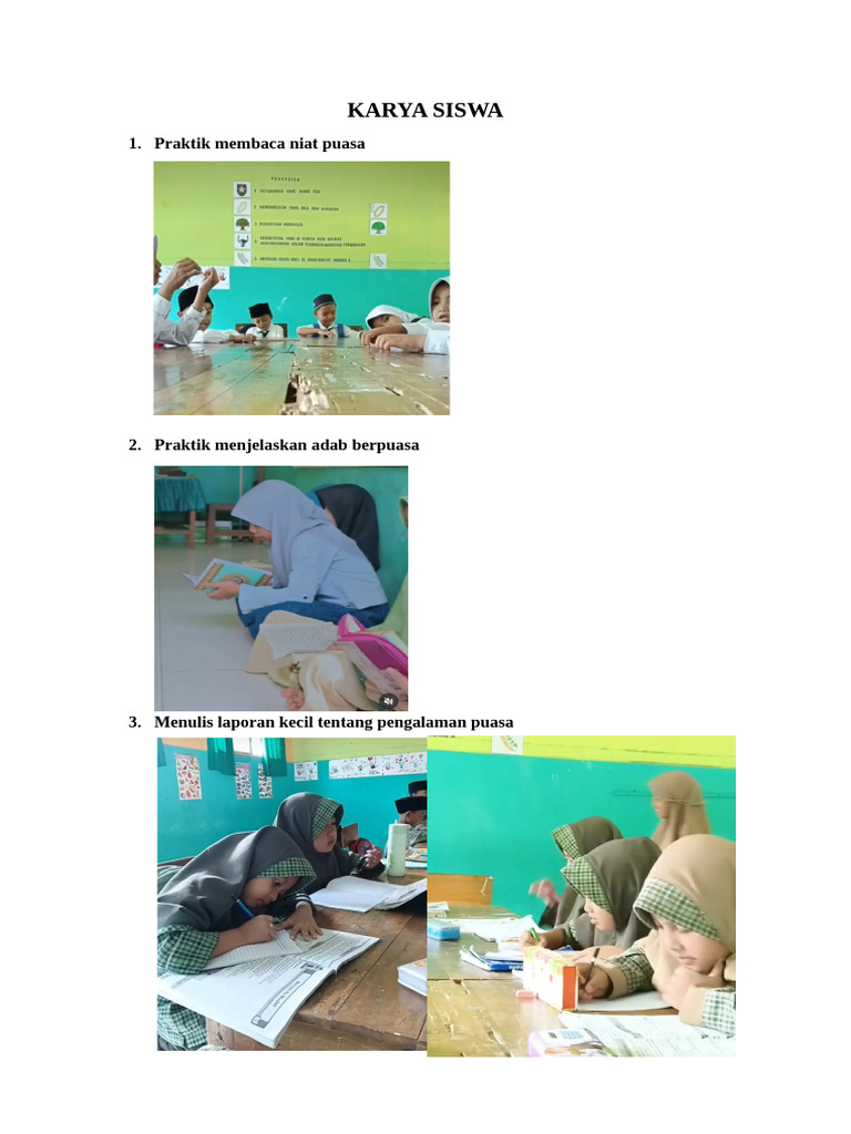Karya Siswa Bu Muzay | PDF