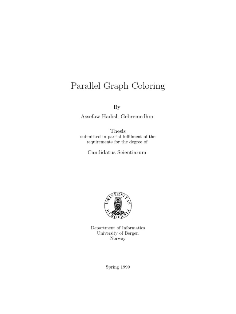 Parallel Graph Coloring Techniques | PDF | Parallel Computing ...